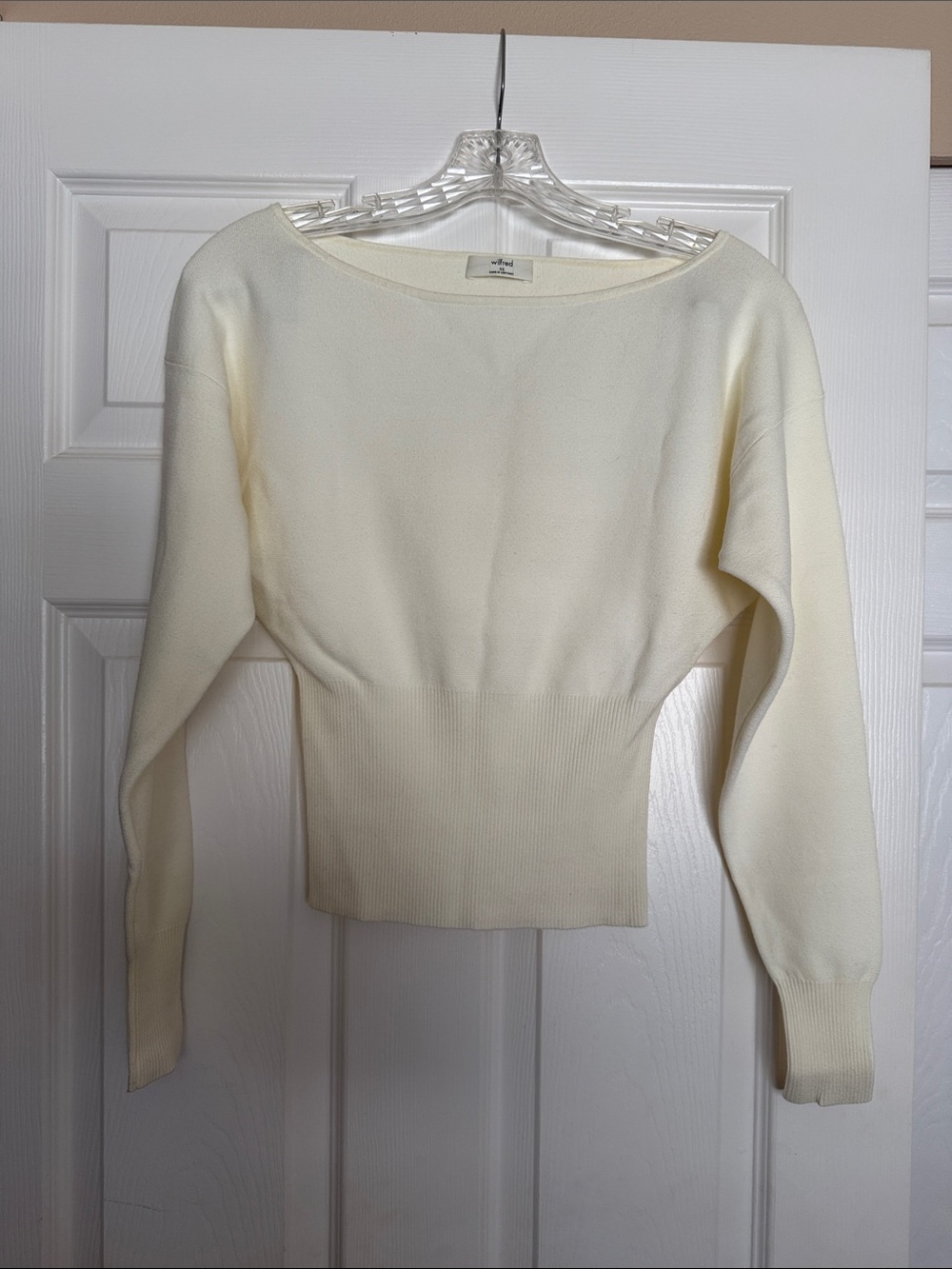 Aritzia Wilfred Light Birch Crescendo Sweater XS